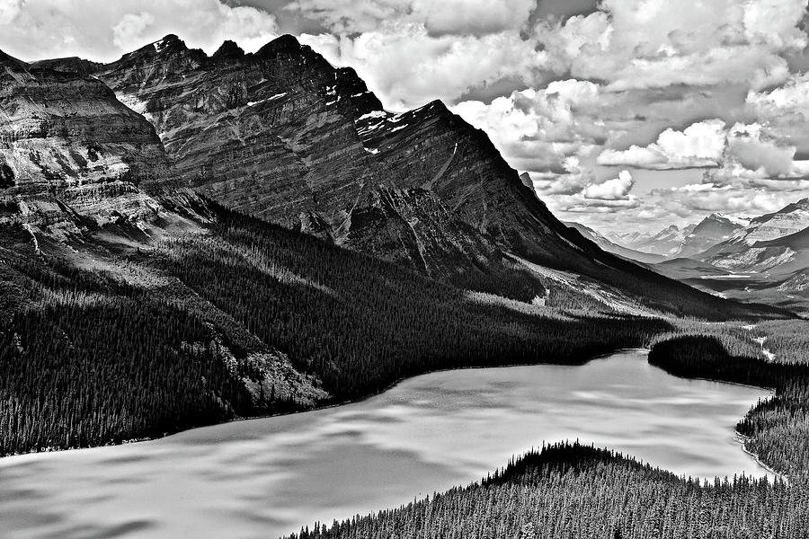 Fluffy Clouds at Peyto Lake Photograph by Frozen in Time Fine Art ...