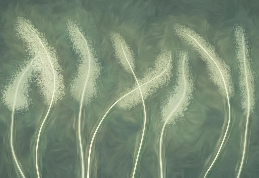 Fluffy Flowery Feathery Fronds Digital Art by Leslie Montgomery