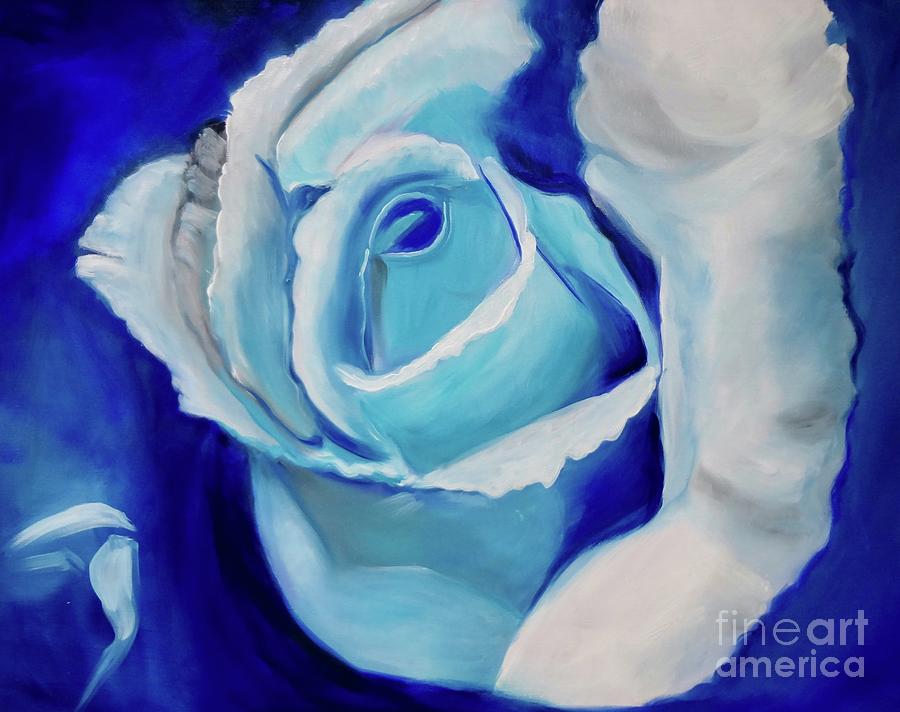 Fluffy Rose Petals Painting by Jenny Lee