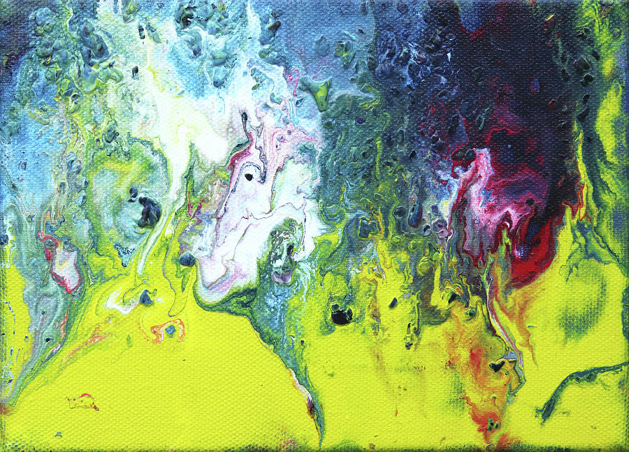 Fluid Abstract 18 Painting by Maria Meester
