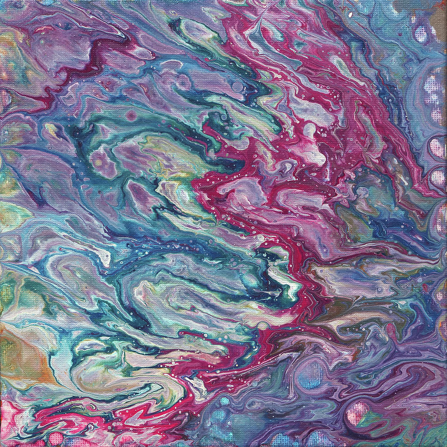 Fluid Art 6 Painting by Maria Meester