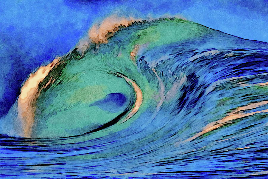 Fluid Motion Painting by Russ Harris