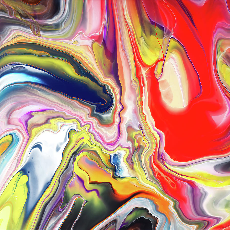 Fluid Painting No 68 Painting by Tiktus Color Art