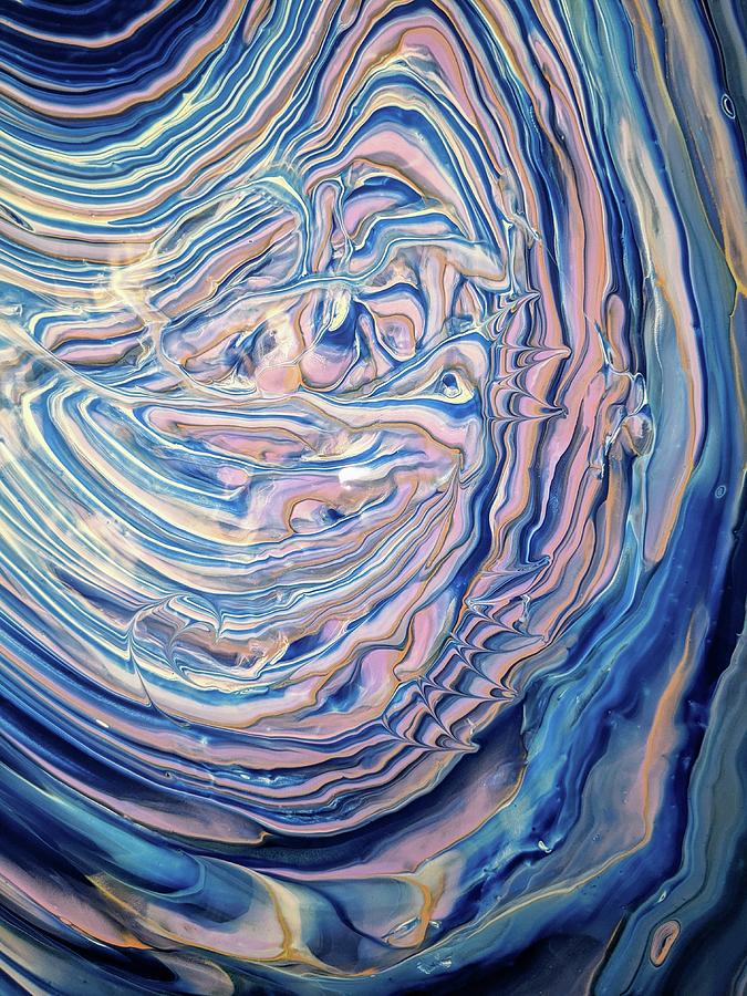 Acrylic Painting - Fluid Seahorse by Leilani Zeumer-Spataro Acrylic Painting - Fluid Seahorse by Leilani Zeumer-Spataro