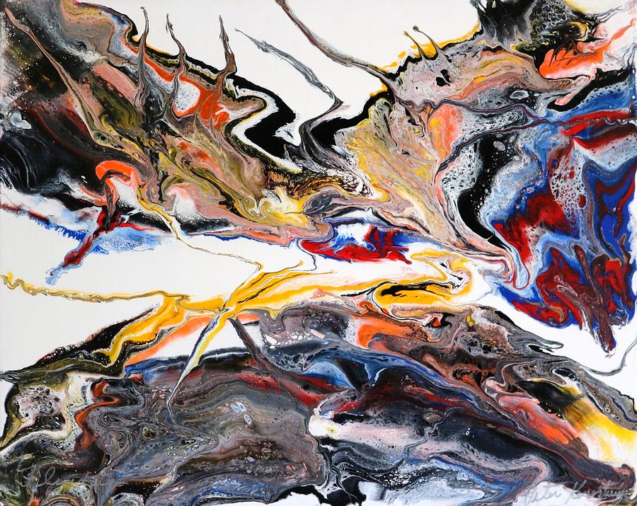 Abstract Painting - Fluidity by Peter Keresztury