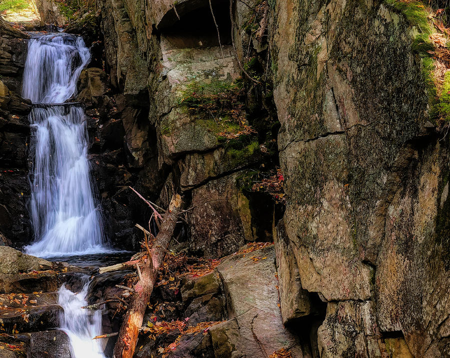 Flume Brook Waterfall at Dixville Notch New Hampshire. by Rusty R Smith Flume Brook Waterfall at Dixville Notch New Hampshire. by Rusty R Smith