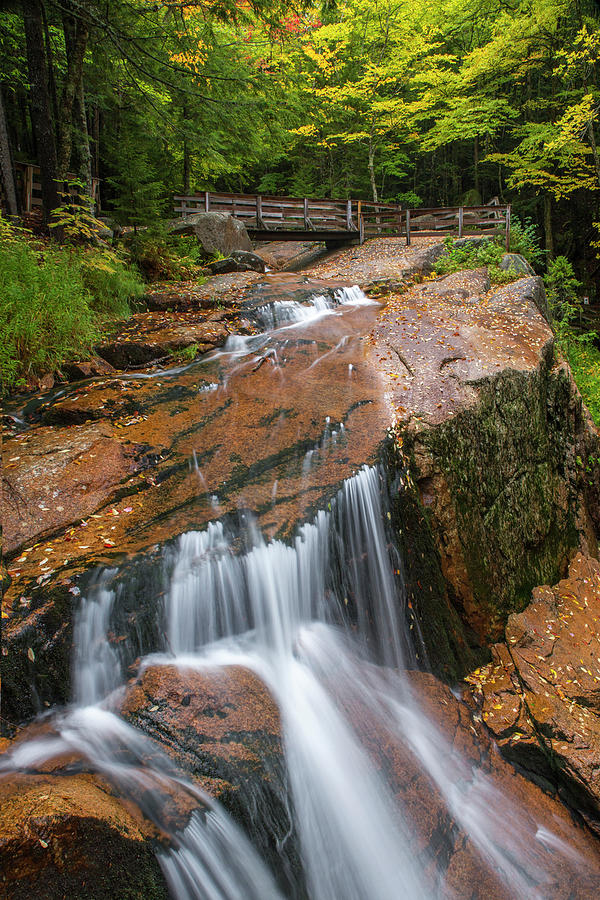 Flume Gorge Waterfall Top Photograph by White Mountain Images