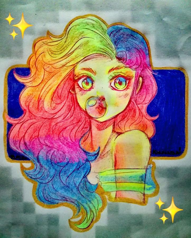 Fluo Drawing by Chiara Ninfa