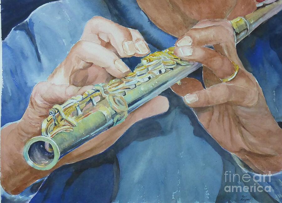 Flute Master Painting by Bev Morgan Flute Master Painting by Bev Morgan