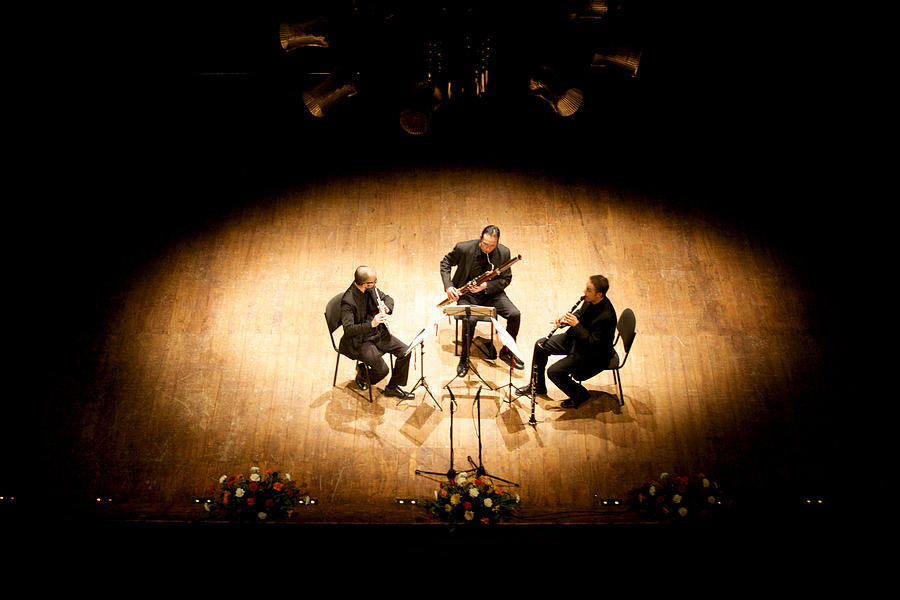 Flutist, Basoonist, and Clarinetist in a concert Photograph by Massimo Merlini