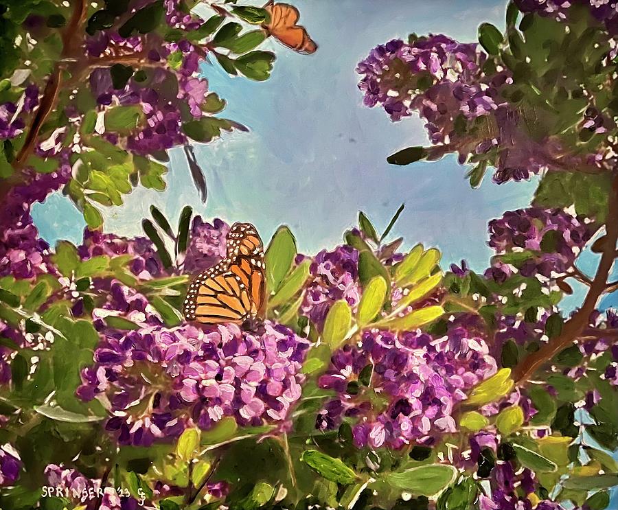 Flutter by the Mountain Laurel Painting by Gary Springer