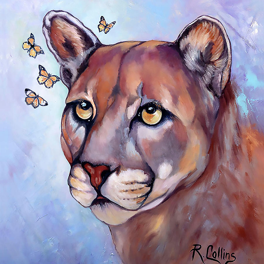 Wildlife Painting - Flutter Byes by Rose Collins