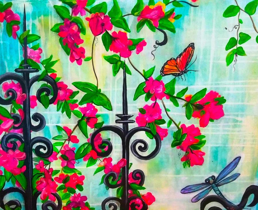 Flutterby Painting by Tracy Mcdurmon