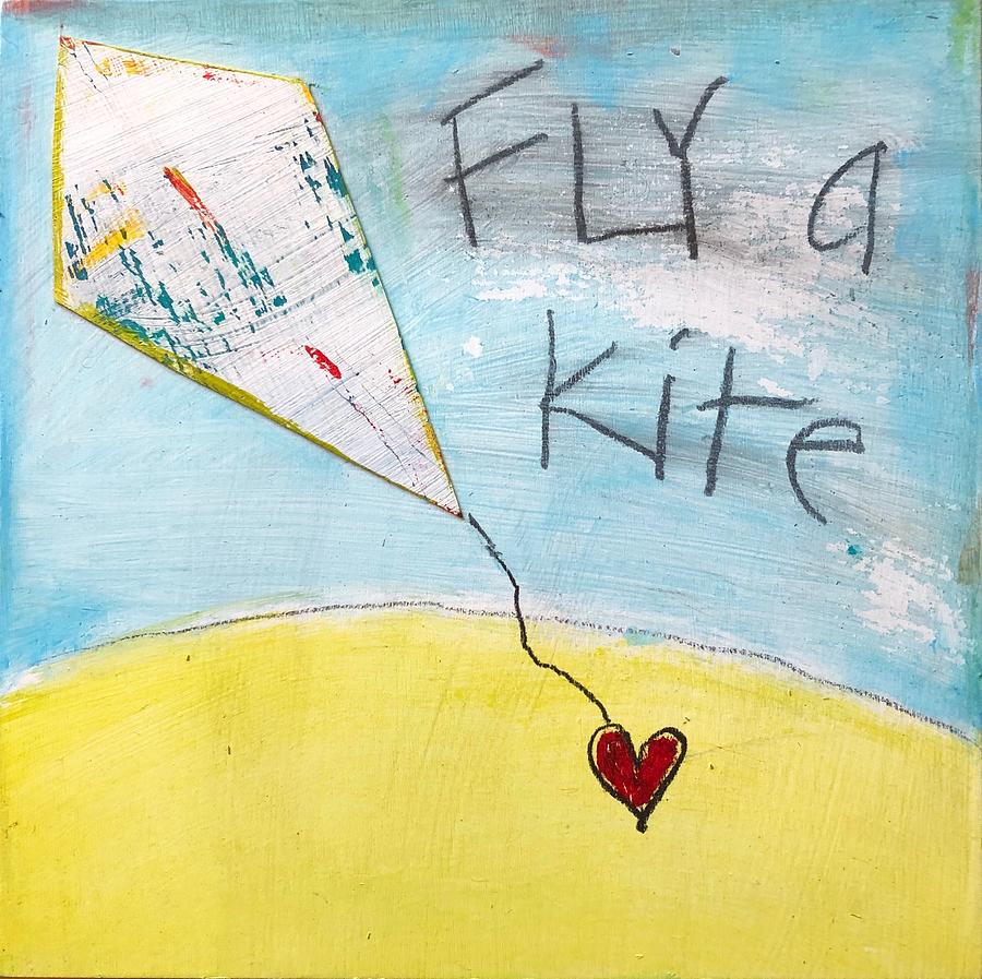 Fly A Kite Mixed Media by Lynda Zahn
