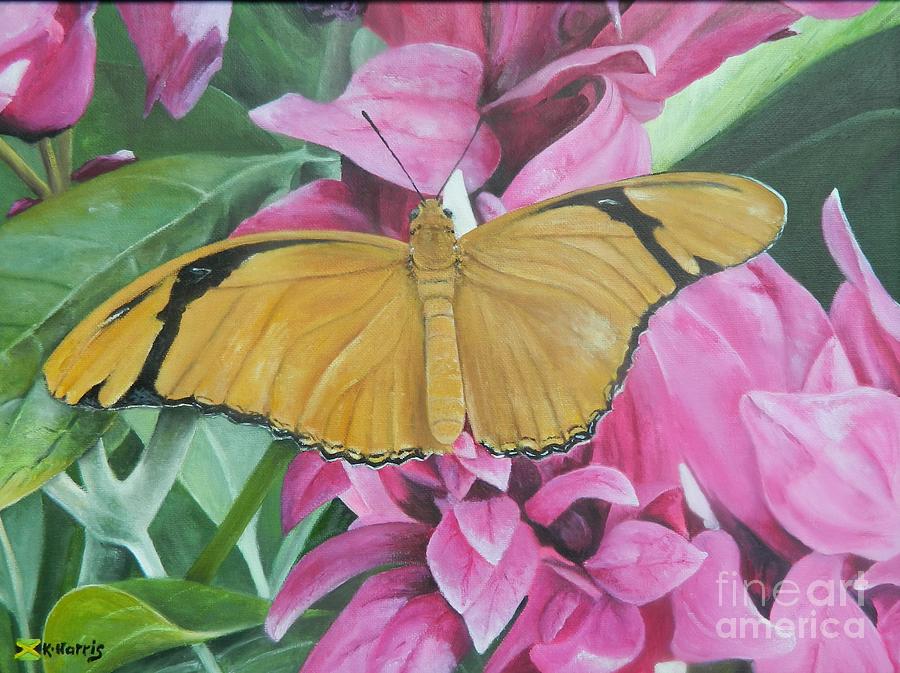 Fly Away Butterfly Painting by Kenneth Harris