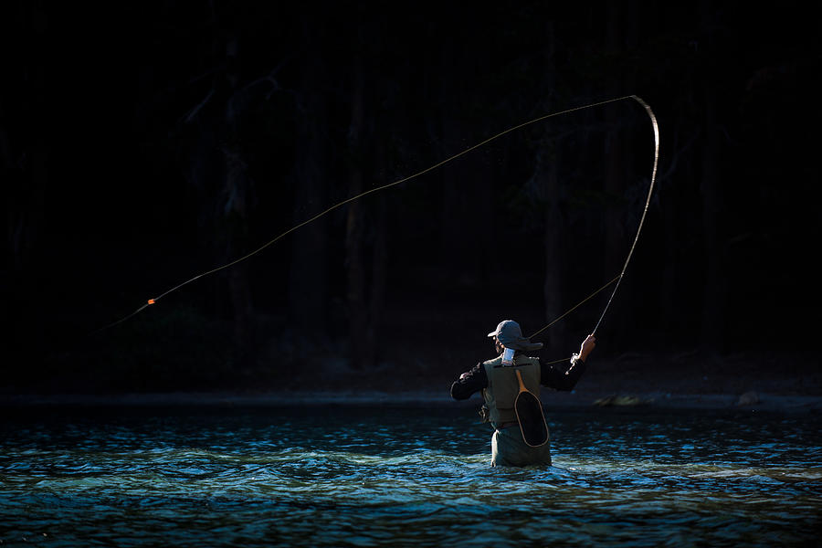 Fly Fishing in the River Photograph by MichaelSvoboda