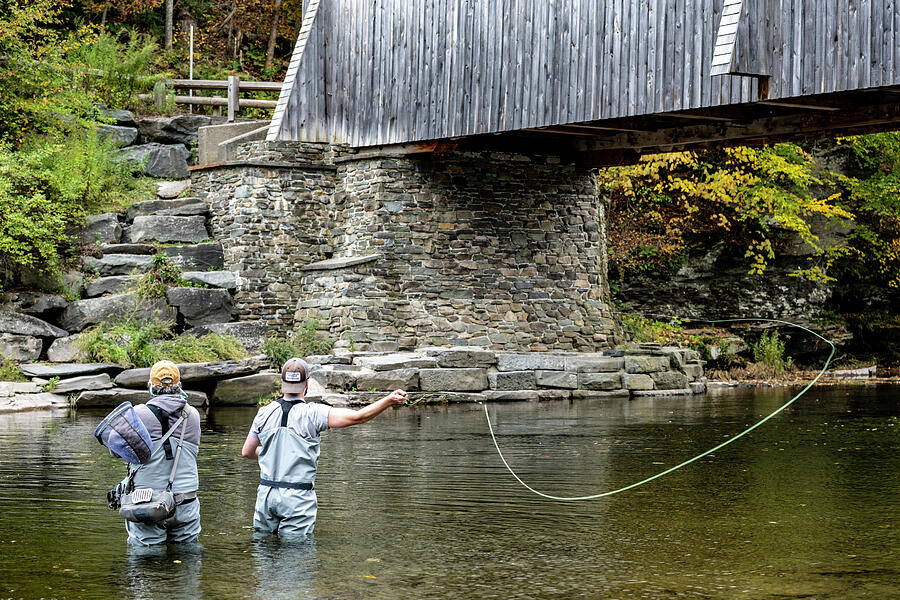 Fly-fishing the Beaverkill Photograph by Kevin Suttlehan Fly-fishing the Beaverkill Photograph by Kevin Suttlehan