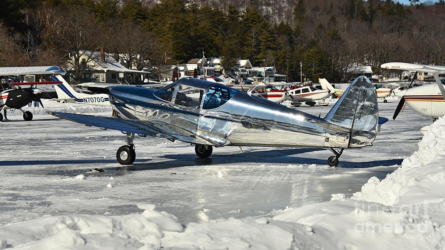 Fly - In On Ice Photograph by Steve Brown