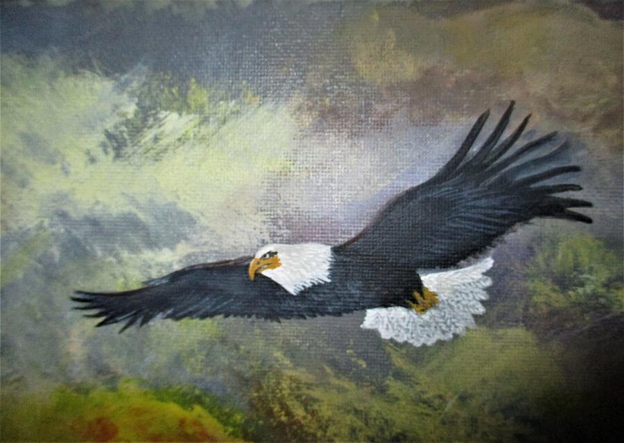 Fly Like An EAGLE Painting by Lynn Raizel Lane