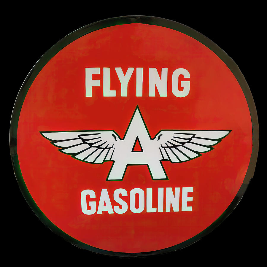 Flying A Gas vintage sign 2 Photograph by Flees Photos