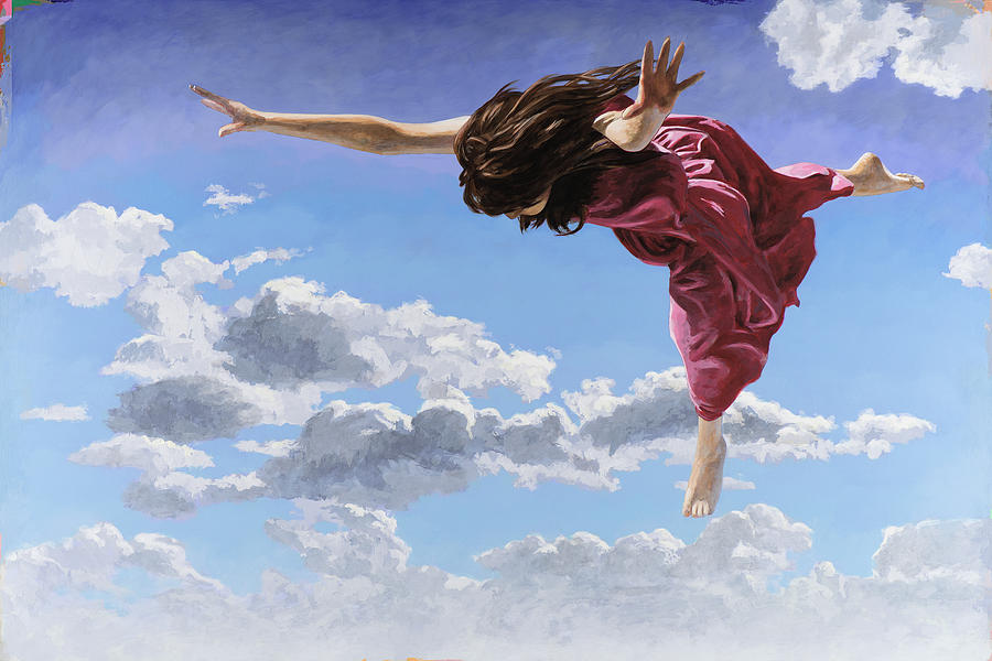 Dream Painting - Flying Dream #3 by David Palmer