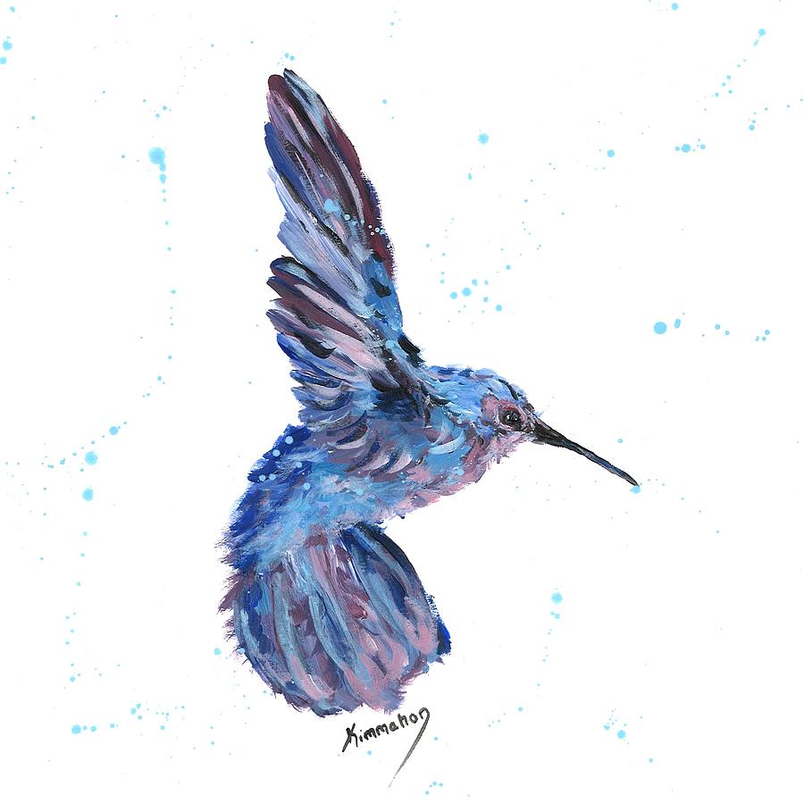 Flying Hummingbird Painting by Kim Mahon - Pixels