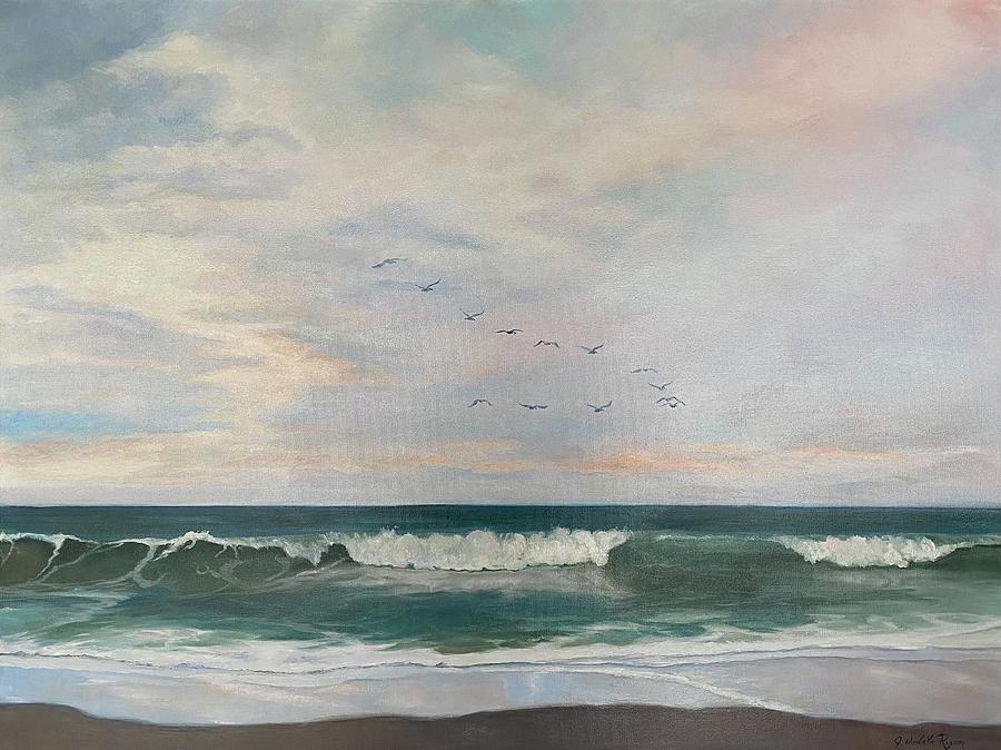 Flying in Formation Painting by Judy Rixom