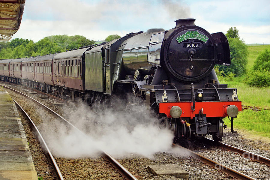 Flying Scotsman at Hellifield. Photograph by David Birchall