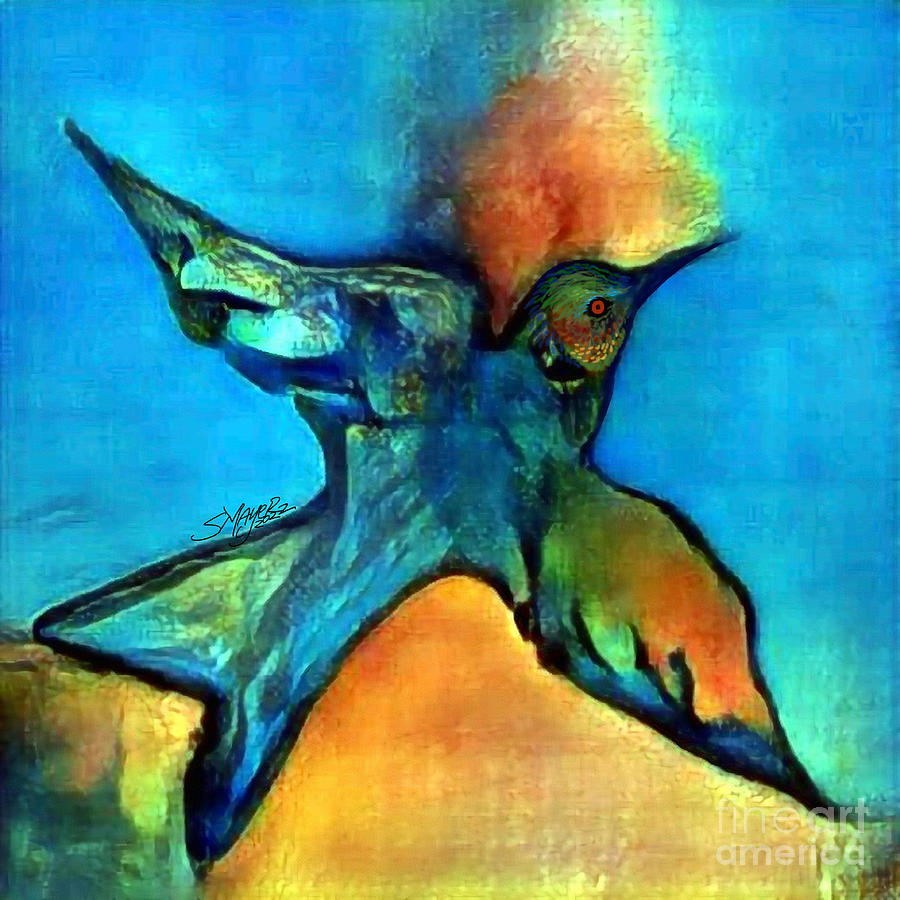 Bird Flying Solo 004 Digital Art by Stacey Mayer