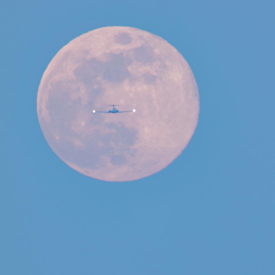 Flying To The Moon Photograph by Mark Harrington