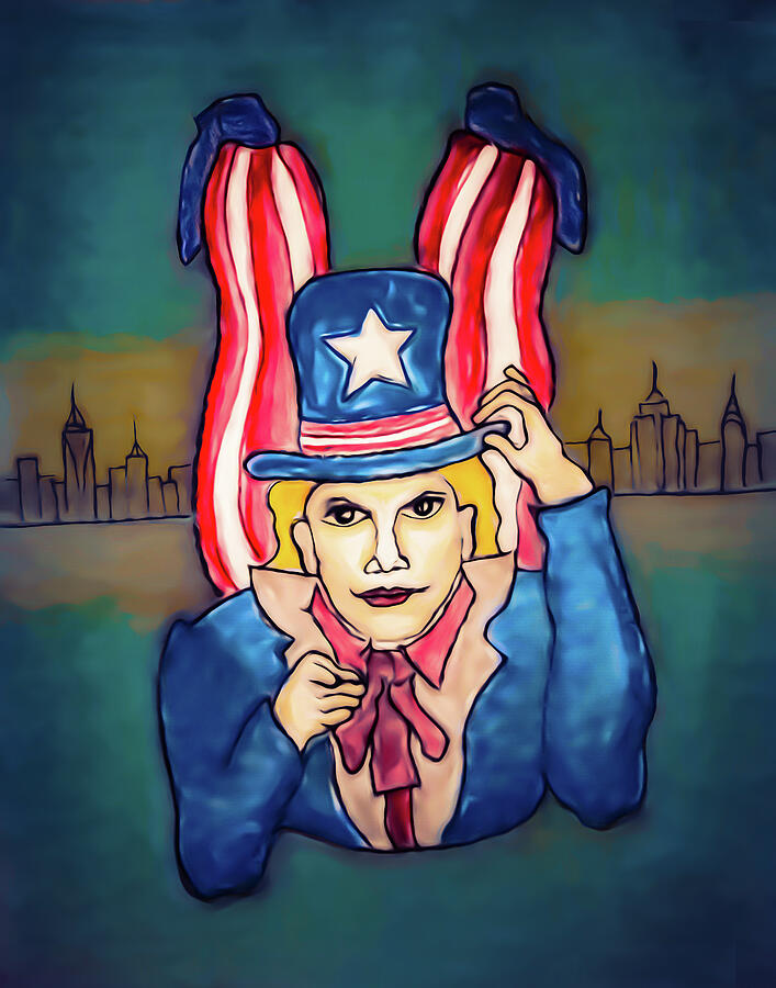 Flying Uncle Sam  Drawing by Michelle Saraswati