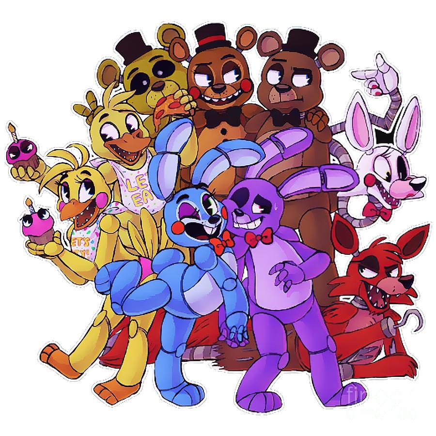 FNAF Party Painting by Edward Darren - Pixels