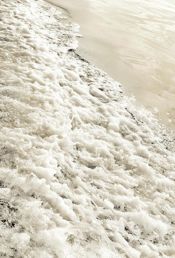 Foamy Sea Waves Photograph