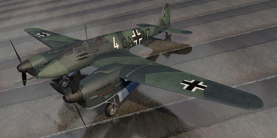 Focke-Wulf Fw-187 A-0 Falke Digital Art by Mark Rowles