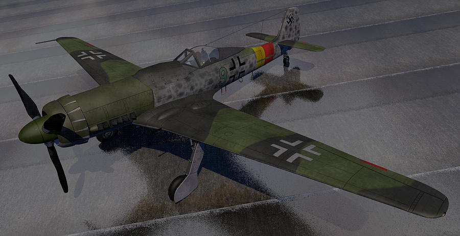 Focke-Wulf Ta-152H Digital Art by Mark Rowles - Fine Art America