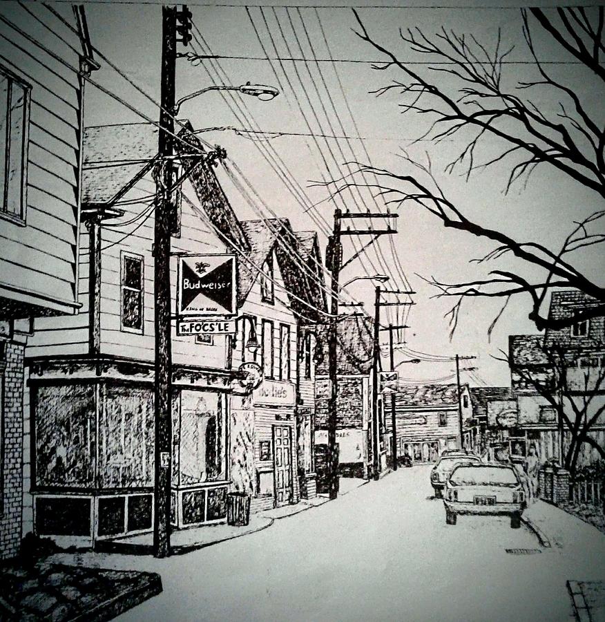 Focsle, Downtown Ptown Painting by James RODERICK