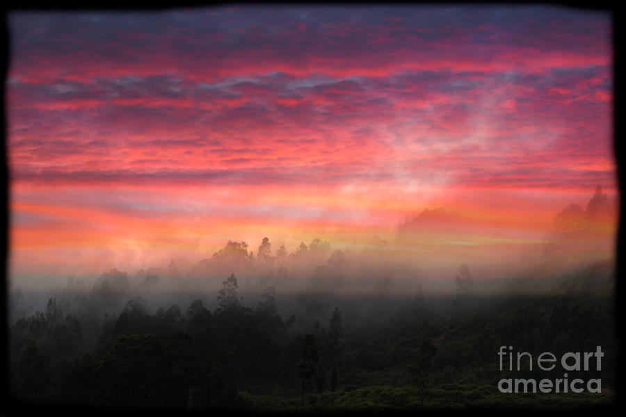 Fog And Mist With A Cuenca Sunrise Photograph by Al Bourassa