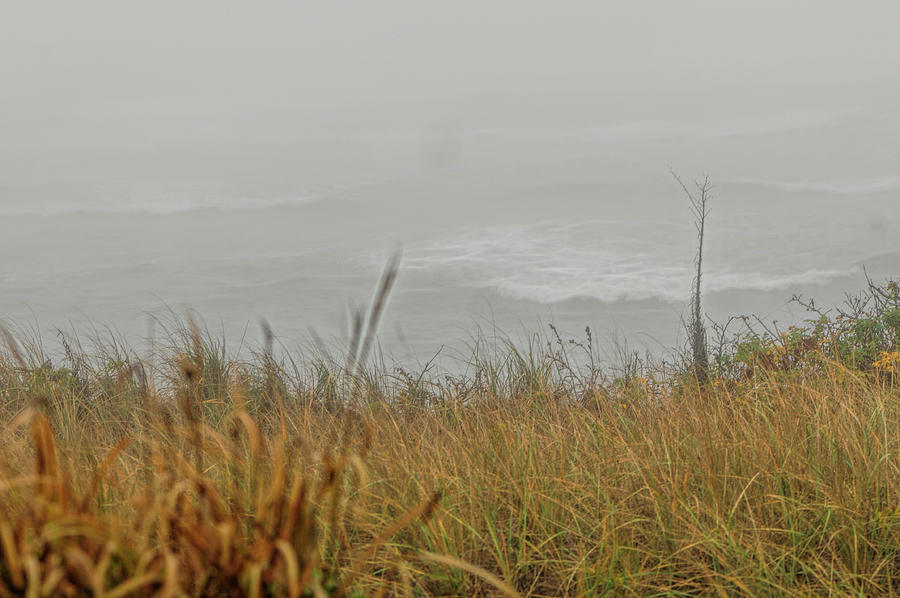 Fog and storm at Matunuck Beach Photograph by Cordia Murphy