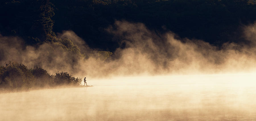 Fog Fishing Photograph by Brian Hale