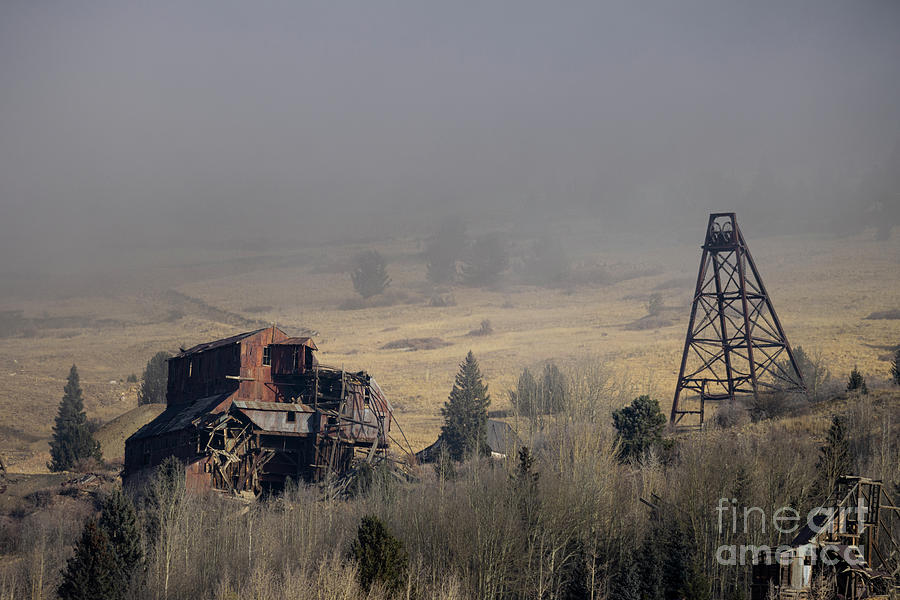 Fog in the Mining District Photograph by Steven Krull