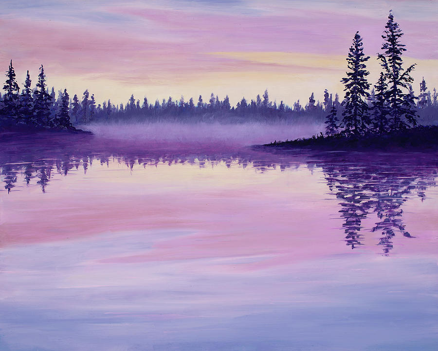 Peaceful Defined Painting by Mary Giacomini