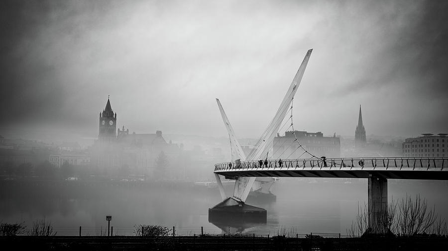 Fog on the Foyle 1 Photograph by Nigel R Bell
