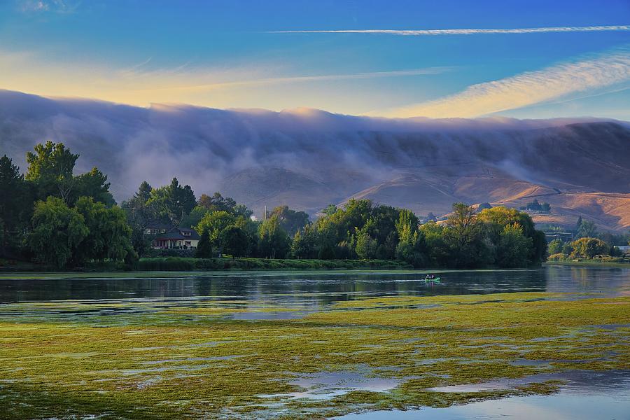 Fog on the Hills  Photograph by Lynn Hopwood