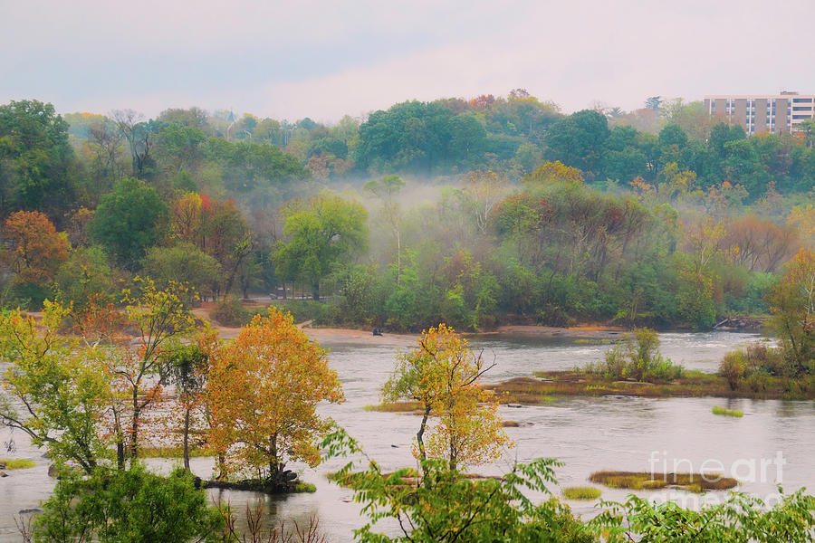 Fog On The James River Photograph by Ava Reaves