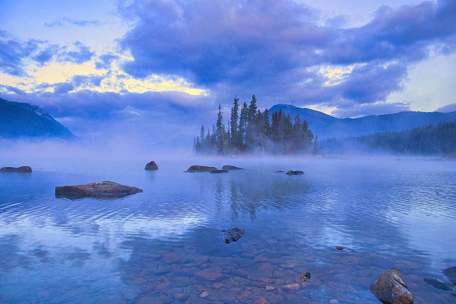 Fog on the Lake Photograph by Lynn Hopwood