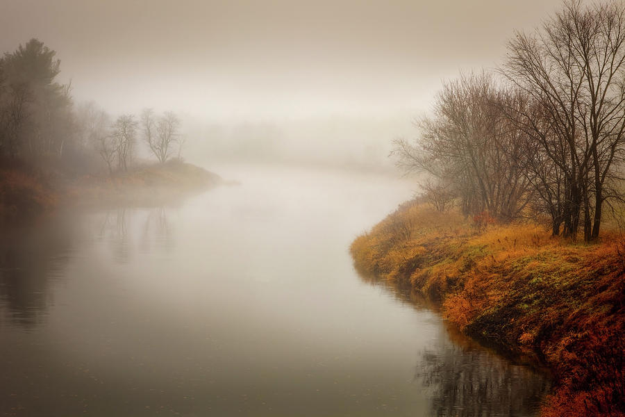 Fog on River 1034 Photograph by Greg Hartford