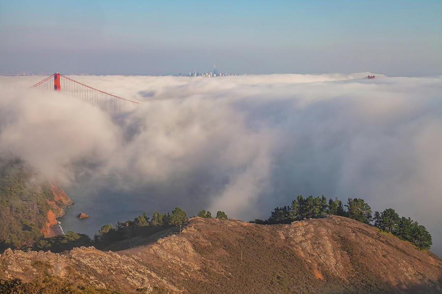Fog Over The Bay Photograph by Jonathan Nguyen