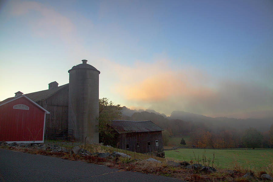 Fog Over The Farm Photograph by Karol Livote