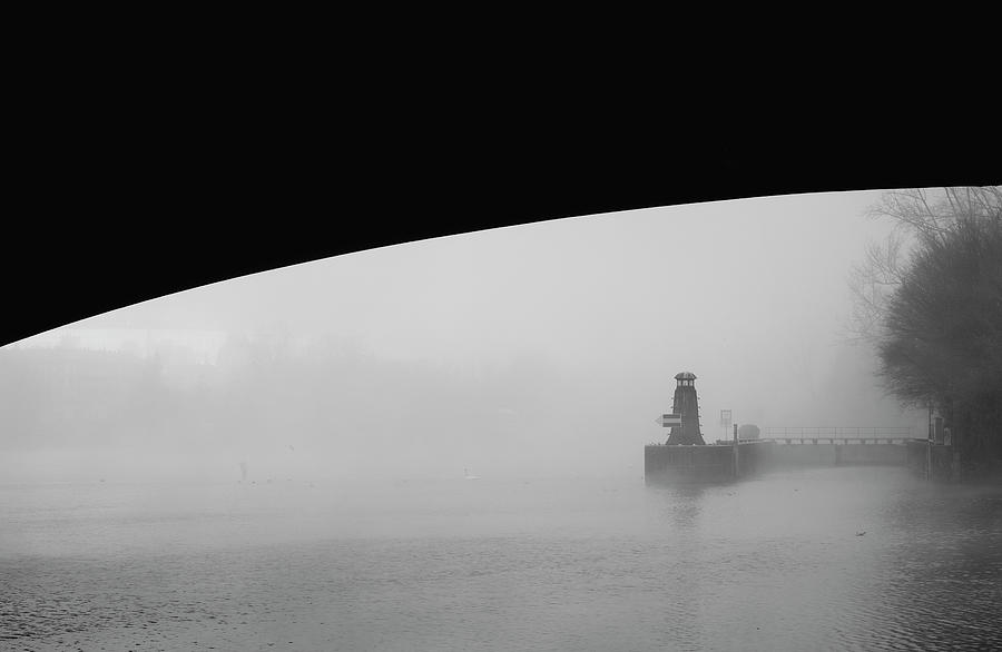 Fog over the river in Prague Photograph by Martin Vorel Minimalist Photography