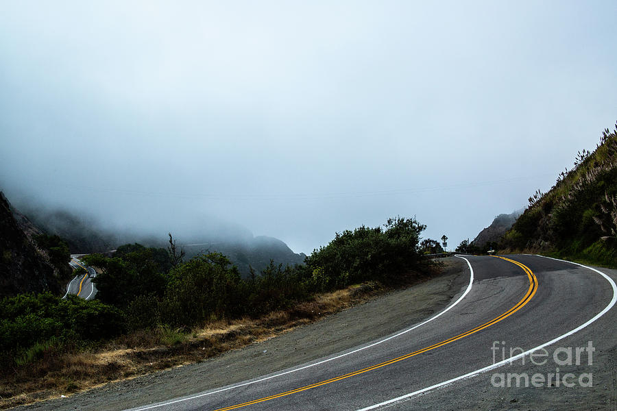 Fog Passing Over Winding Roads Photograph